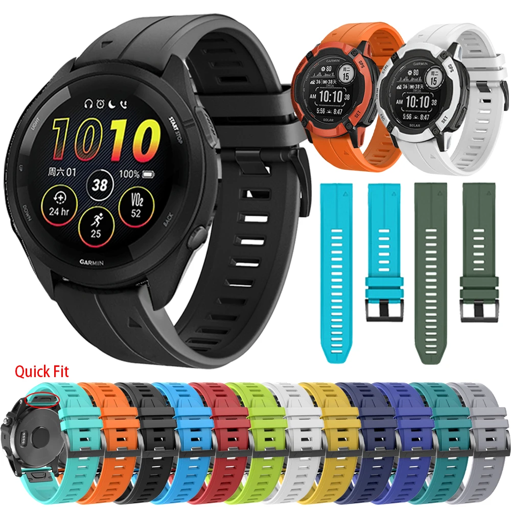 Cinturino Smart Watch Quick Fit 22/26Mm Per Garmin Instinct 2X Strap Forerunner 965 935 S60 S62 Release Bracciale Watchband Accessorie