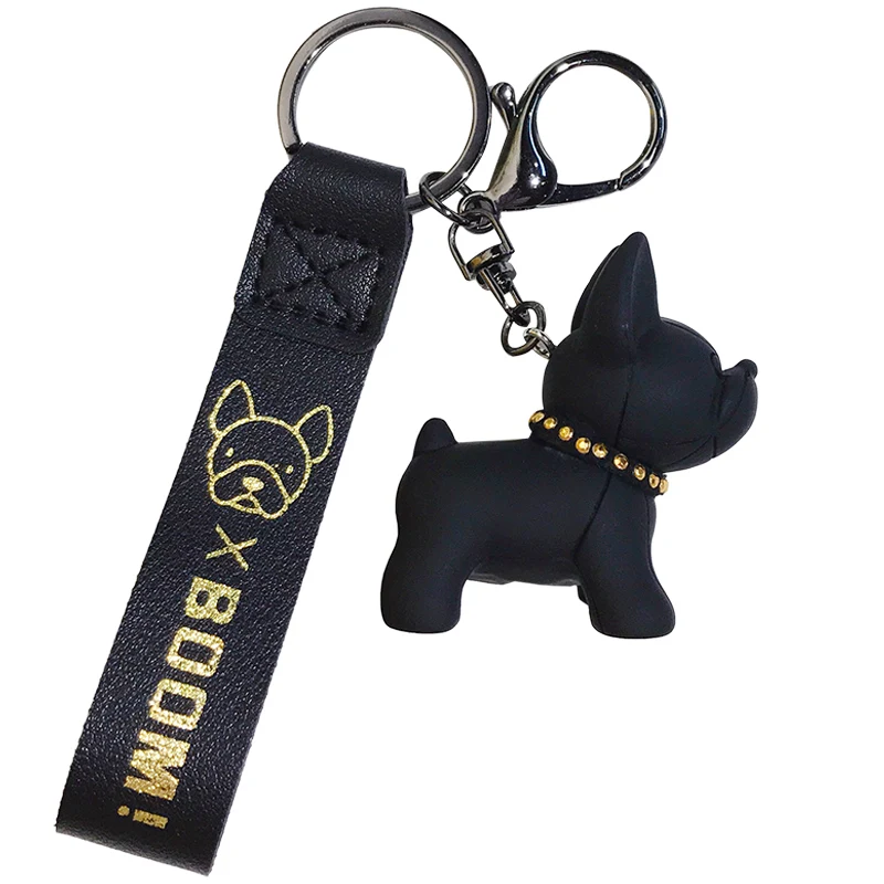 Exquisite bulldog car Keychain