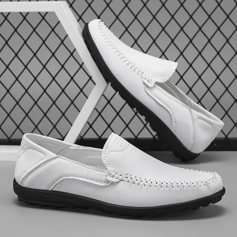 Men's Stitch Detail Loafer Shoes, Comfy Non-slip Slip On Shoes, Men's Shoes, Spring And Summer 6