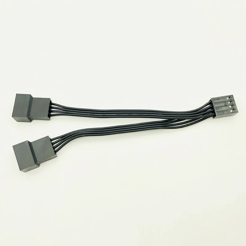 4Pin Fan PWM Cable 1 to 2 Motherboard 4-Pin Female to PWM Fan 4-Pin Male Multi-fan Temperature Control Extension Cable Fan Cable