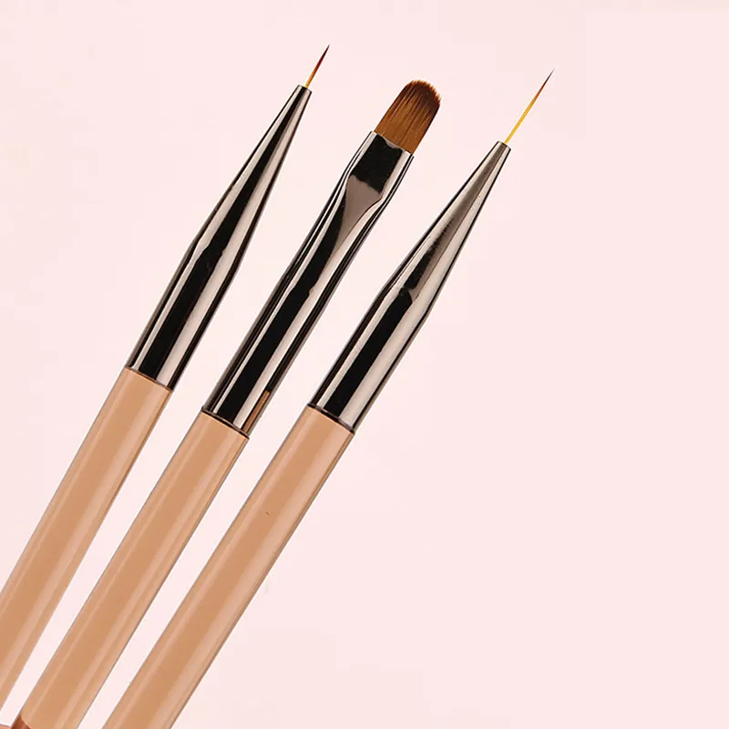 Acrylic Double Head Drawing Nail Brush Liner Brush Painting Pen Gel Brush Crystal Nail Art Brush Manicure 5
