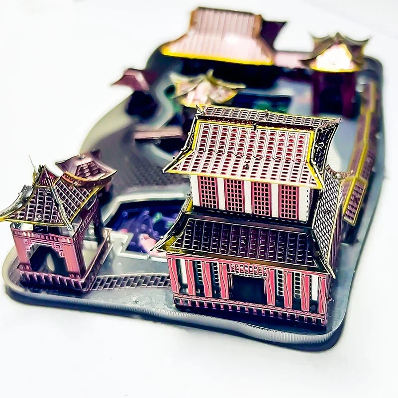 Exquisite Suzhou Garden 3D Metal Puzzle Kit - DIY Laser-Cut Jigsaw Toy