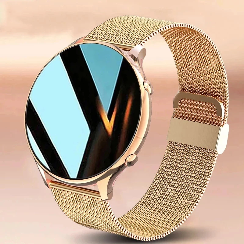 2021 New Fashion Women's Smart Watch Full Screen Touch Waterproof Bracelet Heart Rate Monitor Ladies Watches For Android IOS+Box