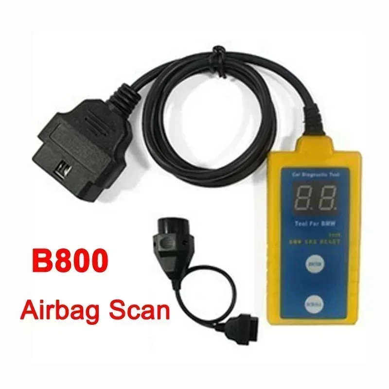 B800 SRS Scanner & Resetter Tool for BM Fit E36 E46 E34 E38 E39 Z3 Z4 X5 B800 Air-bag SRS Reset Scanner OBD Diagnostic Tool airbag reset tool