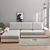 Jacquard Sofa Seat Cushion Cover Solid Color Thick Elastic Sofa Covers for Living Room Chair Seat Cover Furniture Protector 1PC 5