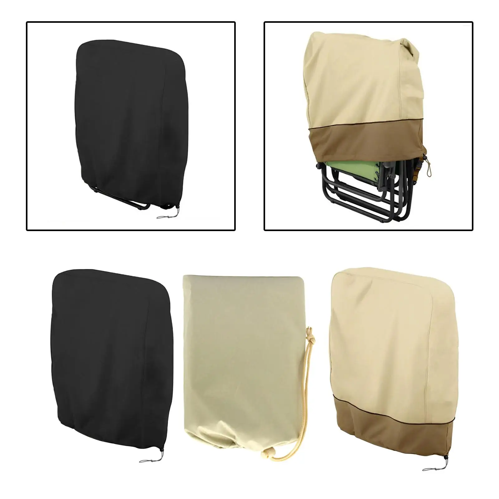 Weatherproof Folding Chair Cover for Outdoor and Patio Use