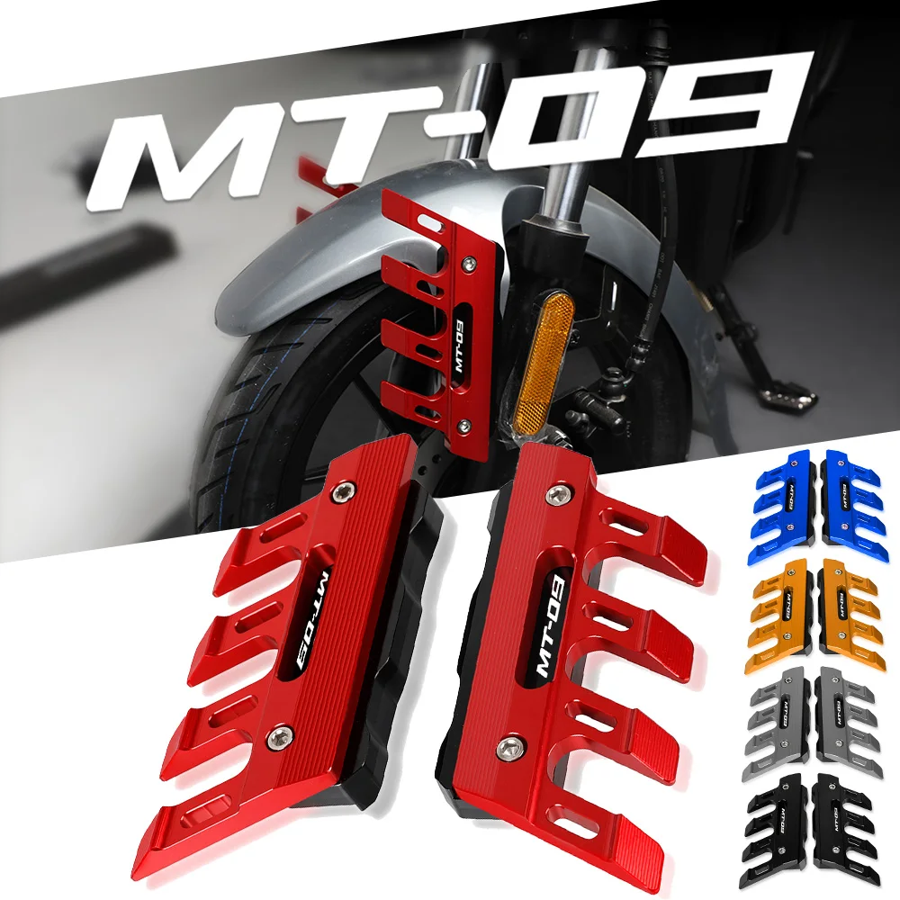 

FOR YAMAHA MT09 MT-09 FZ09 FJ09 2015 2016 2017 2018 2019 2020 2021 Front Fender Side Protection Guard Mudguard Sliders