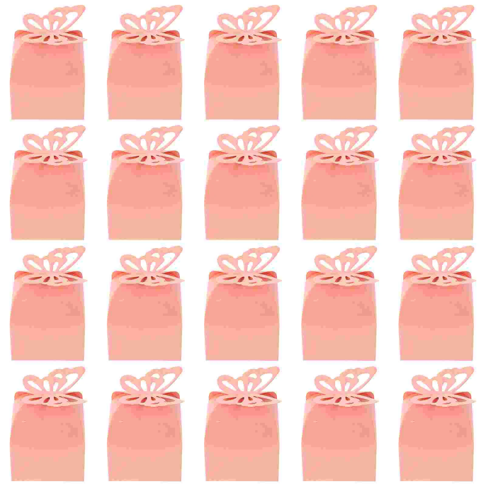 

50pcs Exquisite Wedding Candy Containers Wedding Gift Wrapping Boxes Paper Boxes