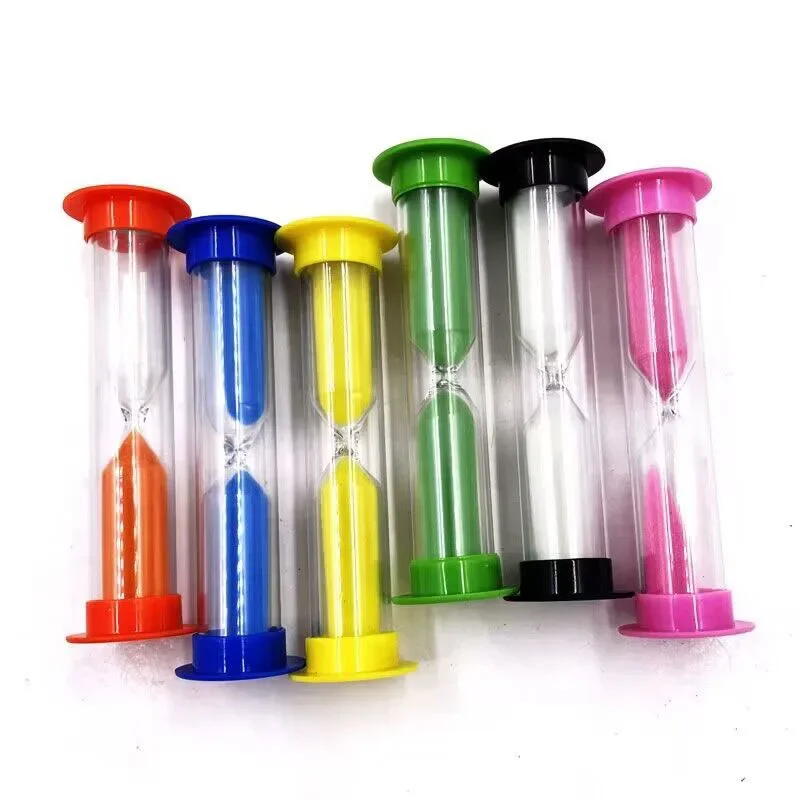 6PCS Sand Hourglass Teeth 2 Minutes Stitch Hourglass Child Tooth Brushing Children's Sand Watch Teeth Brushing Timer