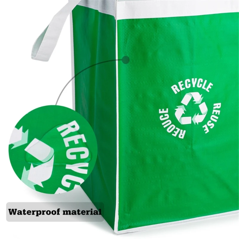 Recycling Waste Bin Bags, Recycle Bin, Trash Sorting Bins Baskets for Kitchen Home,Pack of 2 Bag