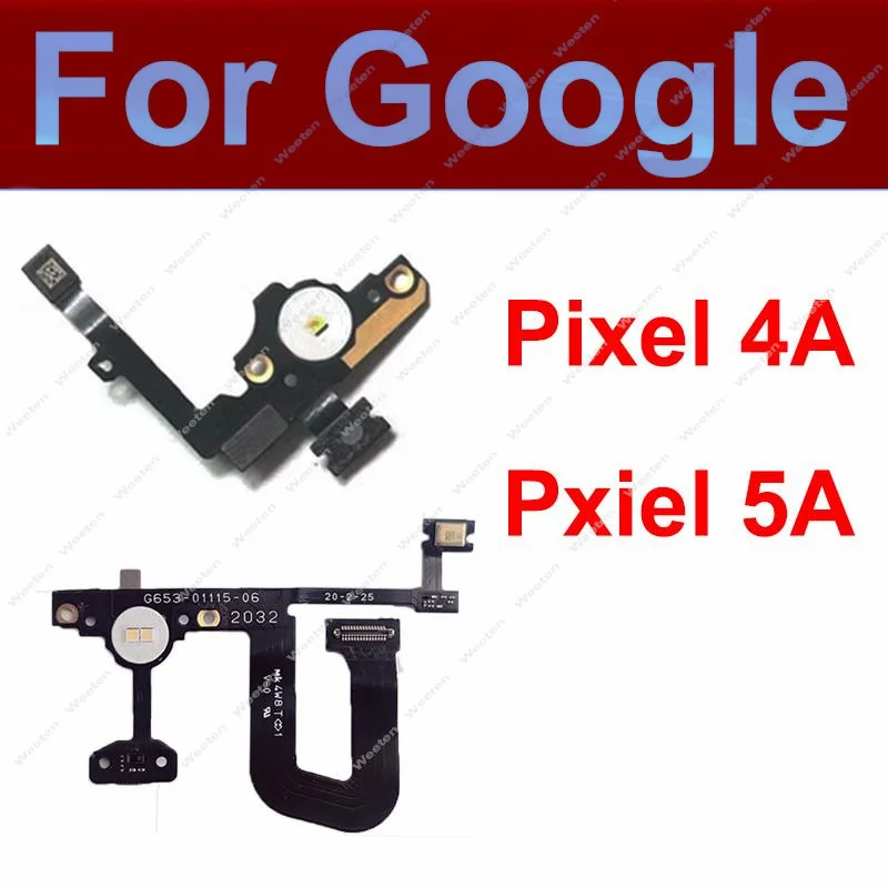 

Flashlight Flex Cable For Google Pixel 4A 5A 4G 5G Microphone Mic Flash Light Sensor Flex Ribbon Cable Replacement Repair Parts