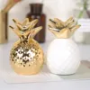 1 Pc Resin Pineapple Piggy Bank Faux Fruit Ornament Realistic Pineapple Props Creative Crafts Home Decoration Money Boxes 2