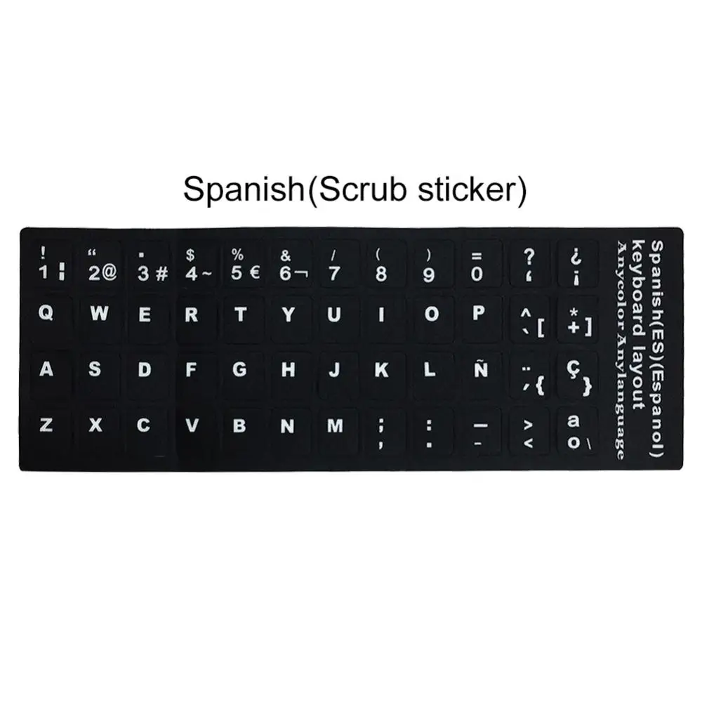 Multilingual Keyboard Sticker Set for Standard Layout Keyboards