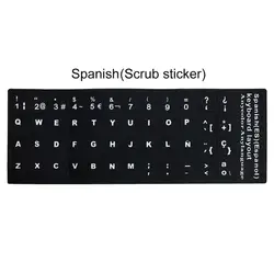 Multilingual Keyboard Sticker Set for Standard Layout Keyboards (Spanish)
