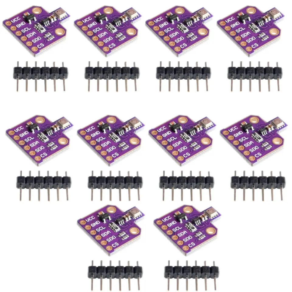 BME680 Temperature and Humidity Temperature Pressure High Altitude Sensor Module Digital 4 in 1 Sensor With Gas High Accuracy image 1