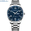 CRRJU NEW Men's Watches Casual Business Quartz Stainless Steel Band with Auto Date Luminous Hands Relogio Masculino 3