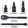 22 pcs ratchet wrench set , air cannon socket combination, durable repair tool set, car repair toolbox 10mm-32mm 5