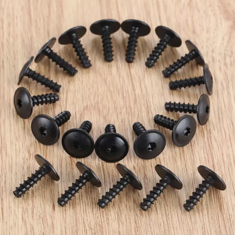 Car Accessories Auto Fasteners Car Screws 20/40/60pcs M5*16mm Fender Liner Screw Splash Guard Screws T25 Torx Drive For VW Audi N90775001