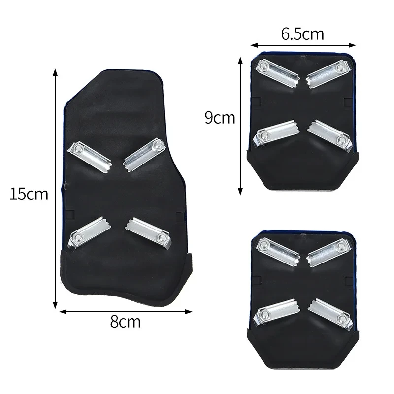 Car Pedals Universal Automobile foot pedal non-slip Aluminum Manual/automatic Throttle brake Cover Set