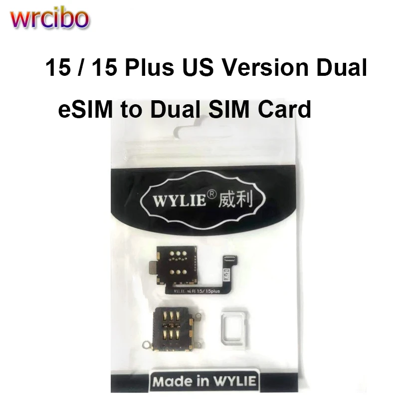 Wylie Dual Card To Single Card Cable Per Iphone 14/14Pm/15/15 Plus Versione Usa Da Esim A Sim Nessuna Necessità Di Separazione Nessun Danno Flex Part