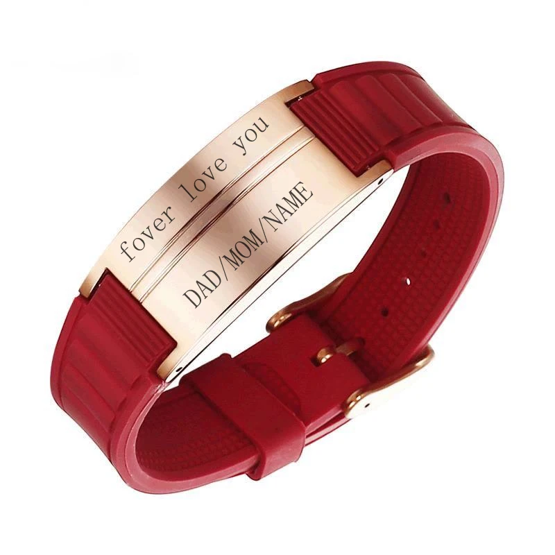 Stainless Steel Adjustable Bracelet Men's DIY Free Carved Health Magnetic Bangle Relieve Fatigue and Pain Jewelry Gifts