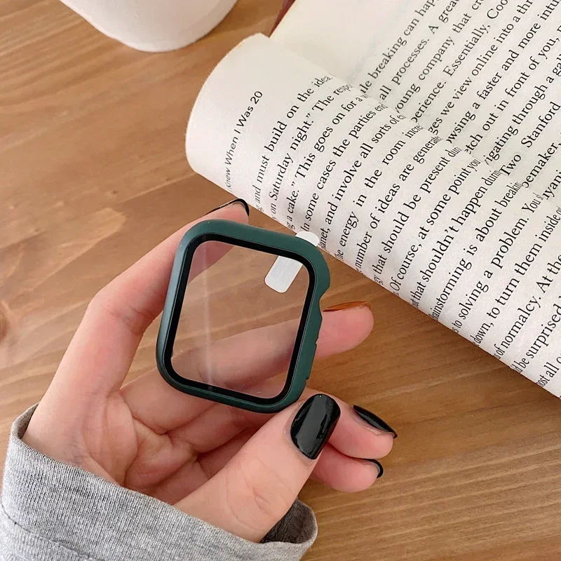 Glas+Abdeckung für Apple Watch Case11 10 9 8 7 6 SE 5 4 iWatch Zubehör Displayschutzfolie Apple Watch Serie 40/41/42/44/45/46mm – Detail 16