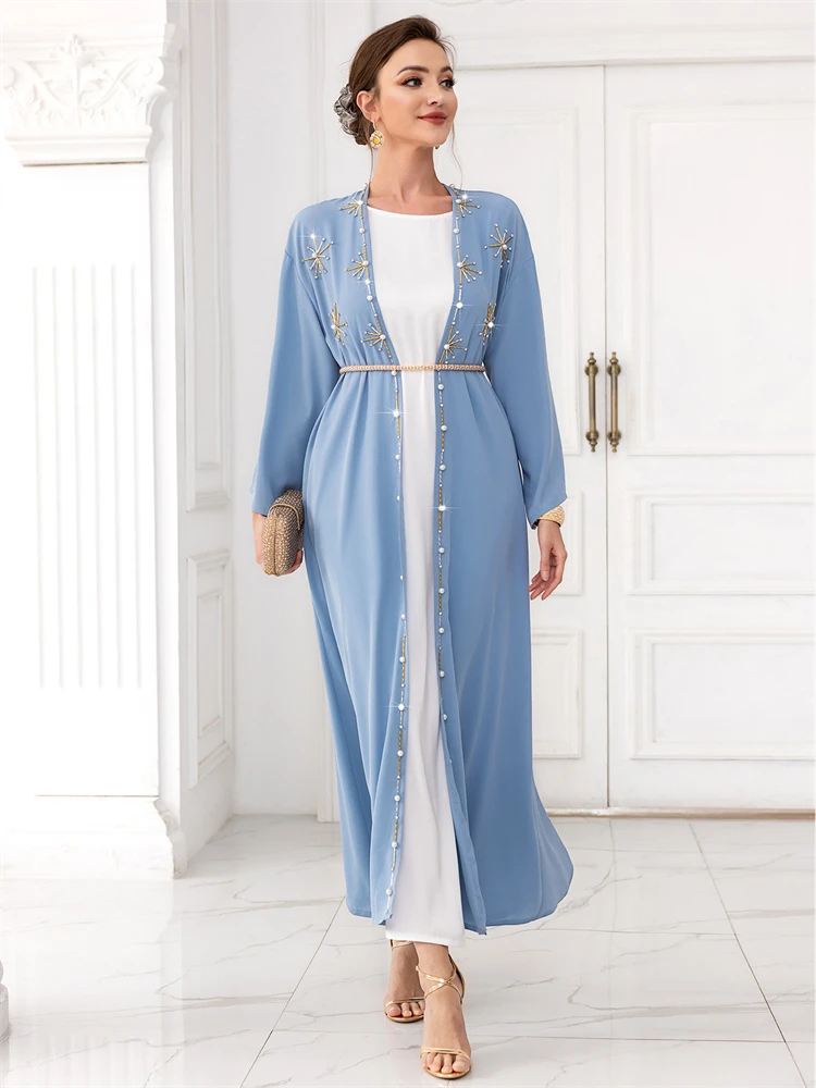 

Ramadan Abaya Dubai Muslim Kimono Turkey Islam Prayer Clothes Abayas For Women Robe Femme Musulmane Kaftans Marroco Vestidos