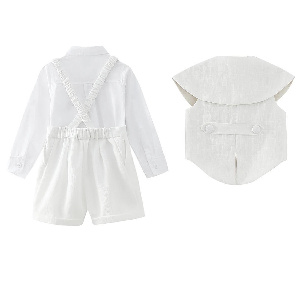 5pcs Boy Outfit Set Boutique Formal Suits for 1-4 Year Baptismal Baby Boys Girls Clothing Birthday Party Dress