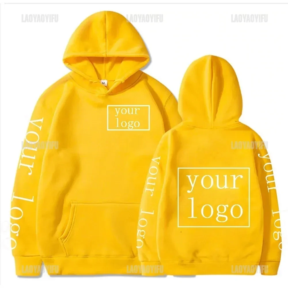 2024 Estudiante Casual Texto impreso personalizado Sudadera con capucha DIY Logotipo personalizado Sudadera con capucha personalizada Sudadera con logotipo de texto