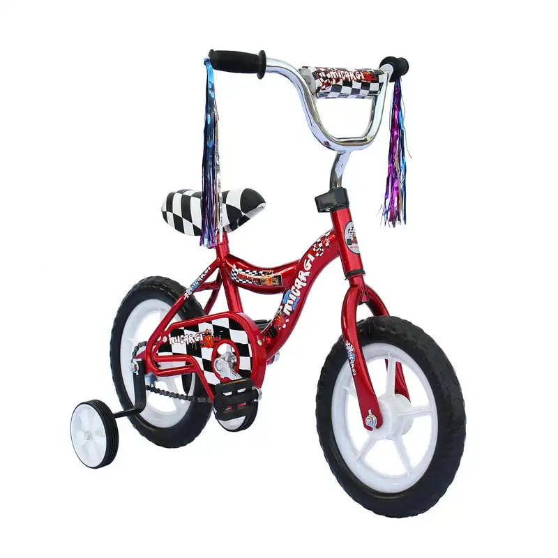 

12 In. Boy's or Girl's BMX Bicycle S-Type Frame EVA Tire No Brake Bike 's Bike - Red