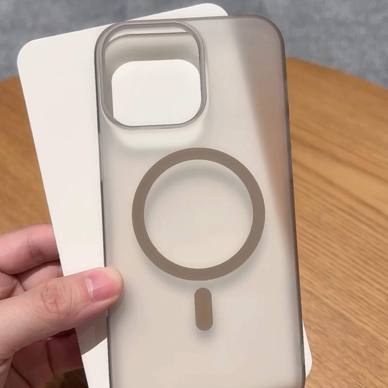 Ultra-Thin Translucent Magnetic Matte Shockproof Bumper Case