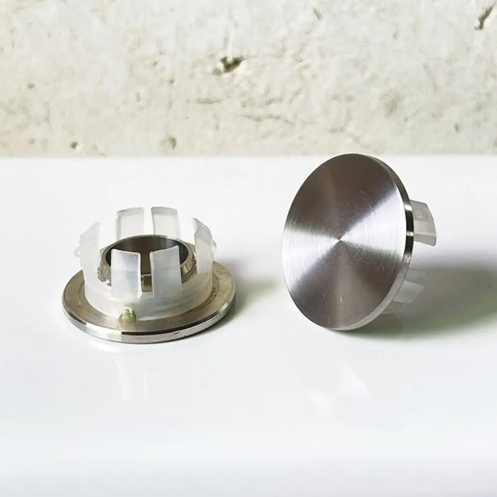 Stainless Steel Sink Overflow Covers Round Replacement Wash Basin Overflow Ring Plug Tub Drain Stopper Kitchen Bathroom Supplies 2