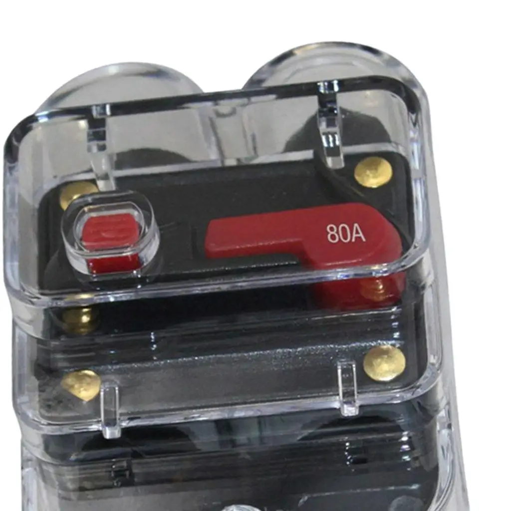 12V-24V DC Circuit Breaker Motor Auto Car Marine Boat Bike Stereo Audio Inline Fuse Inverter Waterproof with Manual Reset