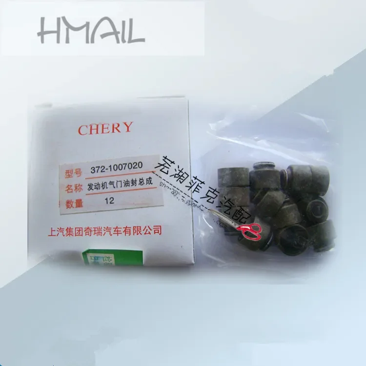12PCS/SET SEAL VALVE for Chery Qq 372 Engine 372-1007020