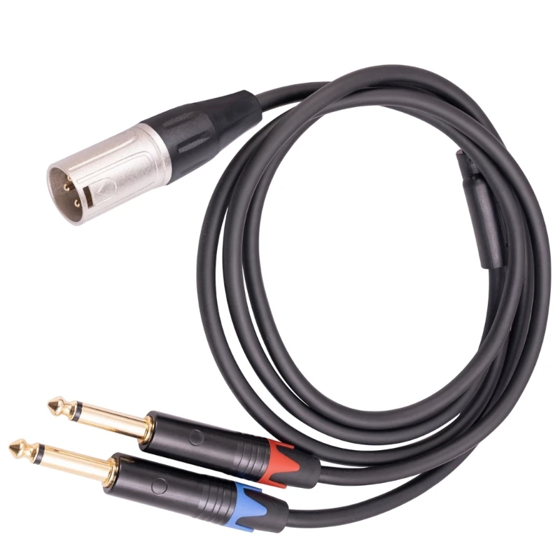 Adattatore Audio XLR 3 Pin Maschio A Jack 6,35 Mm 1/4' Maschio, Universale, Argento