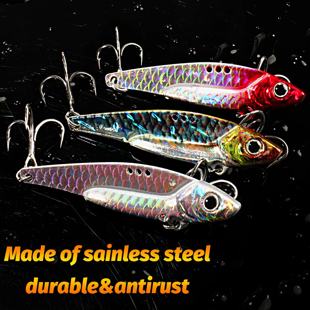 Spinner Löffel Metall Jig Köder 7,5g 10g 16g 20g VIB Sinking Blade Spinning Drillinge Spinnerbait pesca Tackle Meer Angeln Köder – Detail 4
