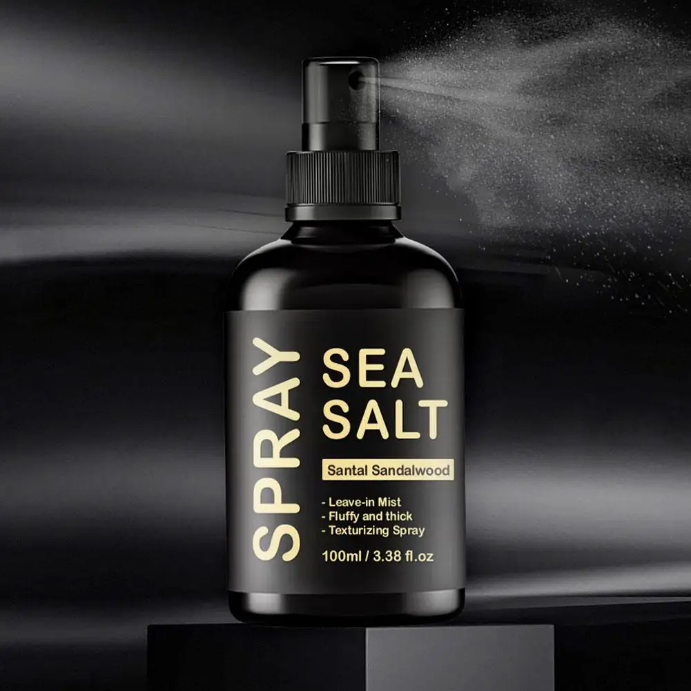 Men 100ML Sea Salt Hair Styling Spray Improving Volumizing Texturing Natural Sea Salt Nourishing Fixing Care