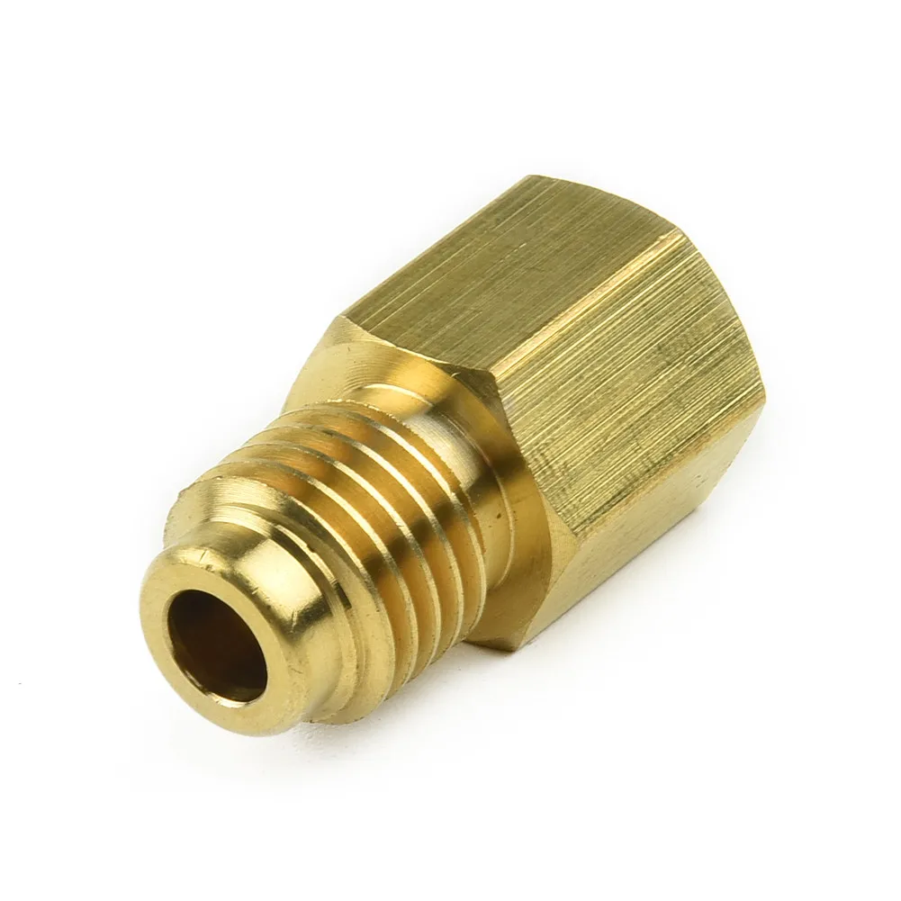 

1pc Brass R134A R12 Car Conditioner Adapter Quick Coupling 1/2\\\" ACME Male 1/4\\\" SAE Auto Replacement Accessories