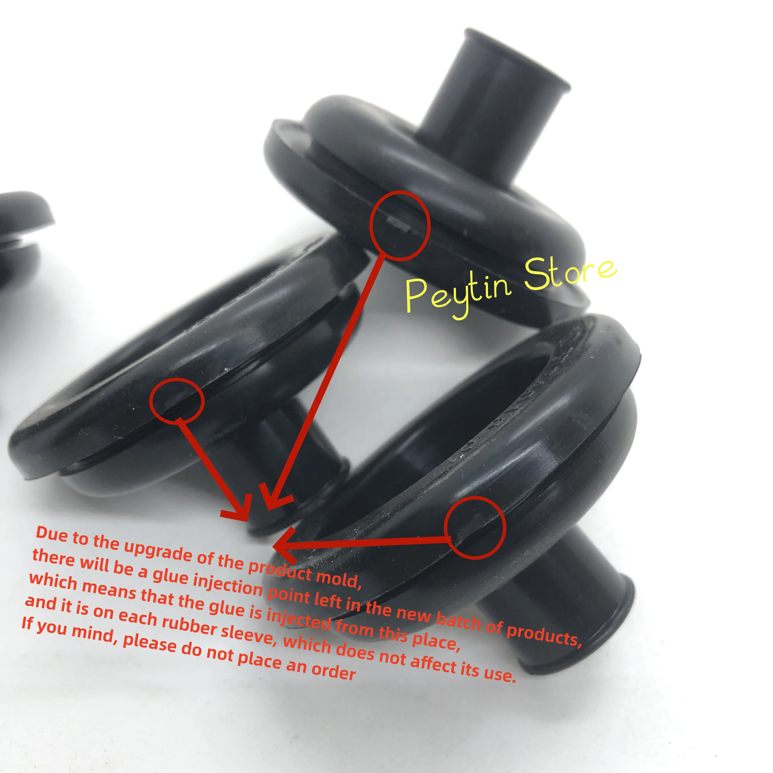 5Pcs Sheet Metal Hole 58mm No.3724016-01 Black Trumpet