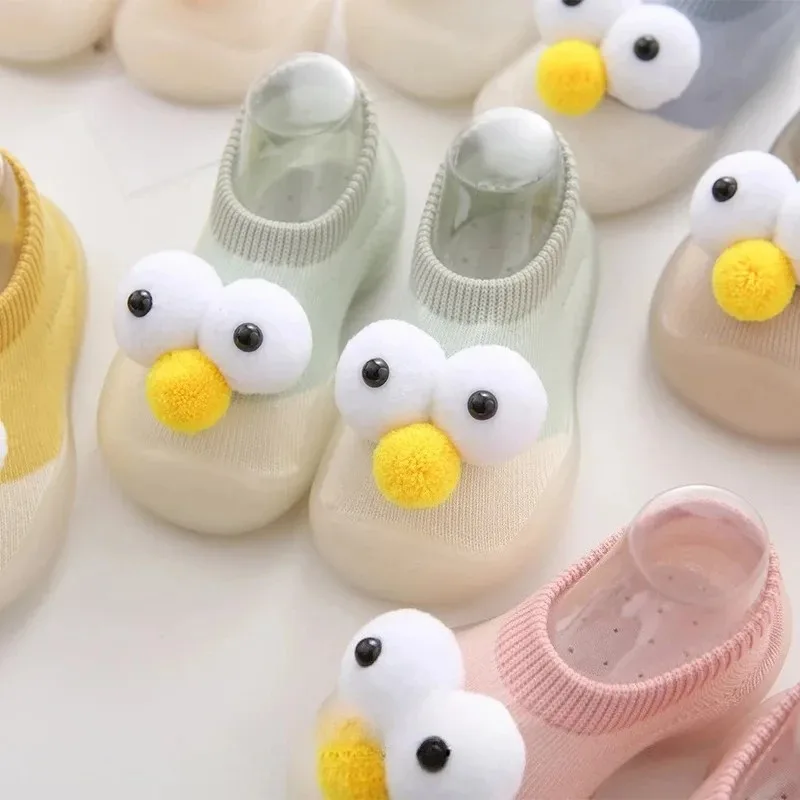 Baby Socks Shoes Infant Color Matching Cute Kids Boys Shoes Doll Soft Soled Child Floor Sneaker Toddler Girls First Walkers