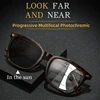 Men Women Multifocal Progressive Photochromic Reading Glasses Anti-blue Light Far Eyewear Sunglasses with Diopters +1.0 To +4.0 1