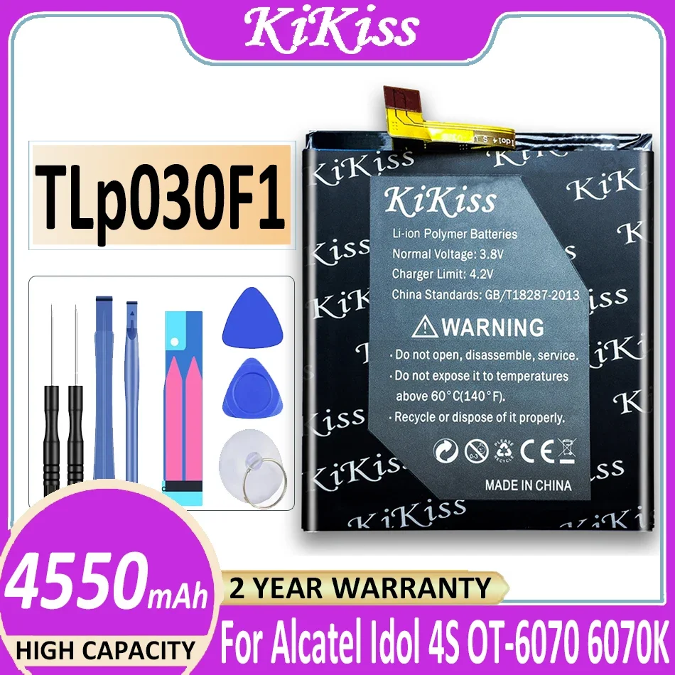 

4550mAh TLP030F2 TLP030F1 Аккумулятор для TCL Alcatel One Touch Idol 4S OT-6070 OT-6070K OT-6070O для BlackBerry DTEK60