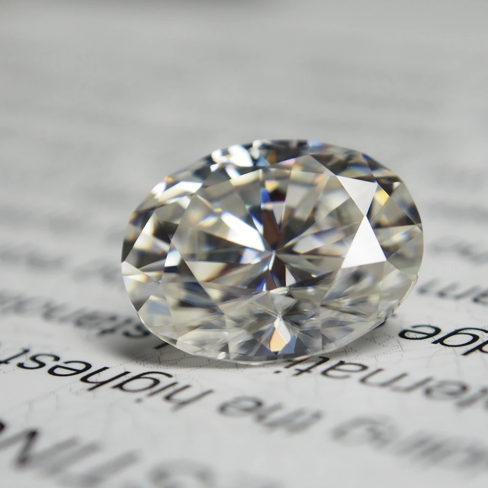 DJMAX 0.1-30ct Rare Oval Cut Moissanite Loose Stone D Color Lab Grown Super White Certified Ellipse Oval Moissanite Diamond