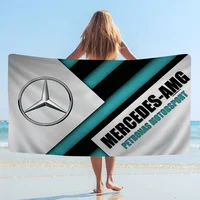 Car B-Benz Anime Beach Swimming Towel Soft Absorbent Washcloth Children's Gifts for Kids Travel Camping Gym 1