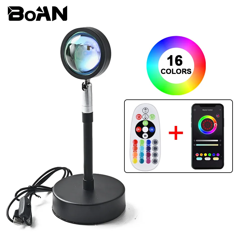 HotSaleSunsetLampProjectorNightLightSunsetProjectionLedDesk