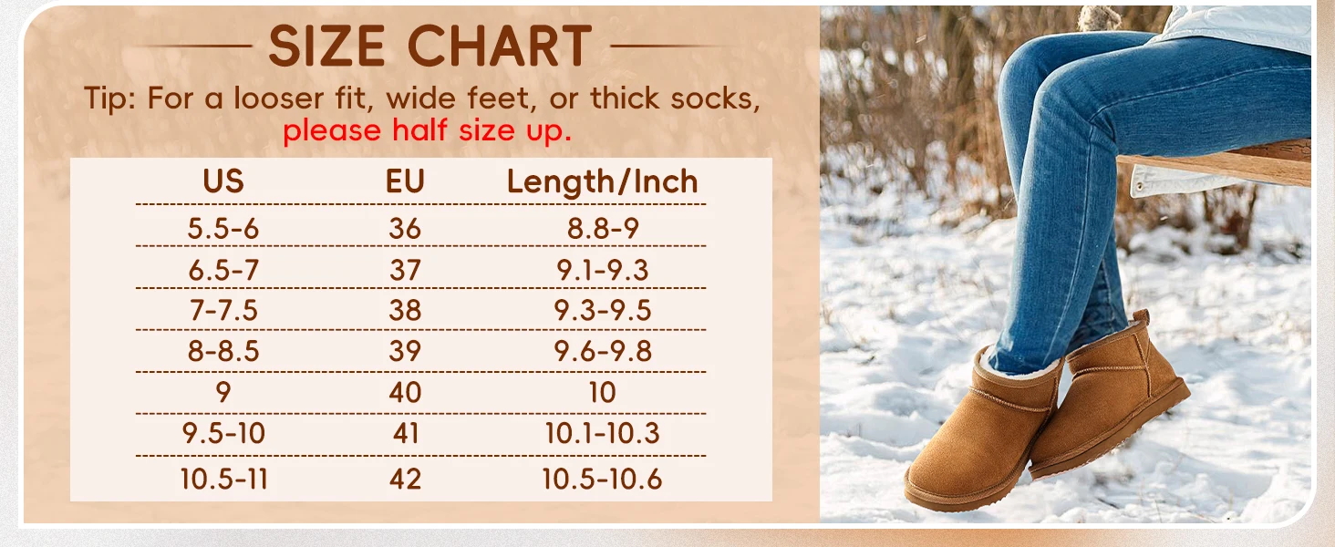 Echte Wildleder-Ministiefel für Damen, Winter-Fuzzy-Schneestiefel, kurze Stiefeletten mit Fell gefüttert, hochwertige Schneestiefel der Modemarke – Detail 2