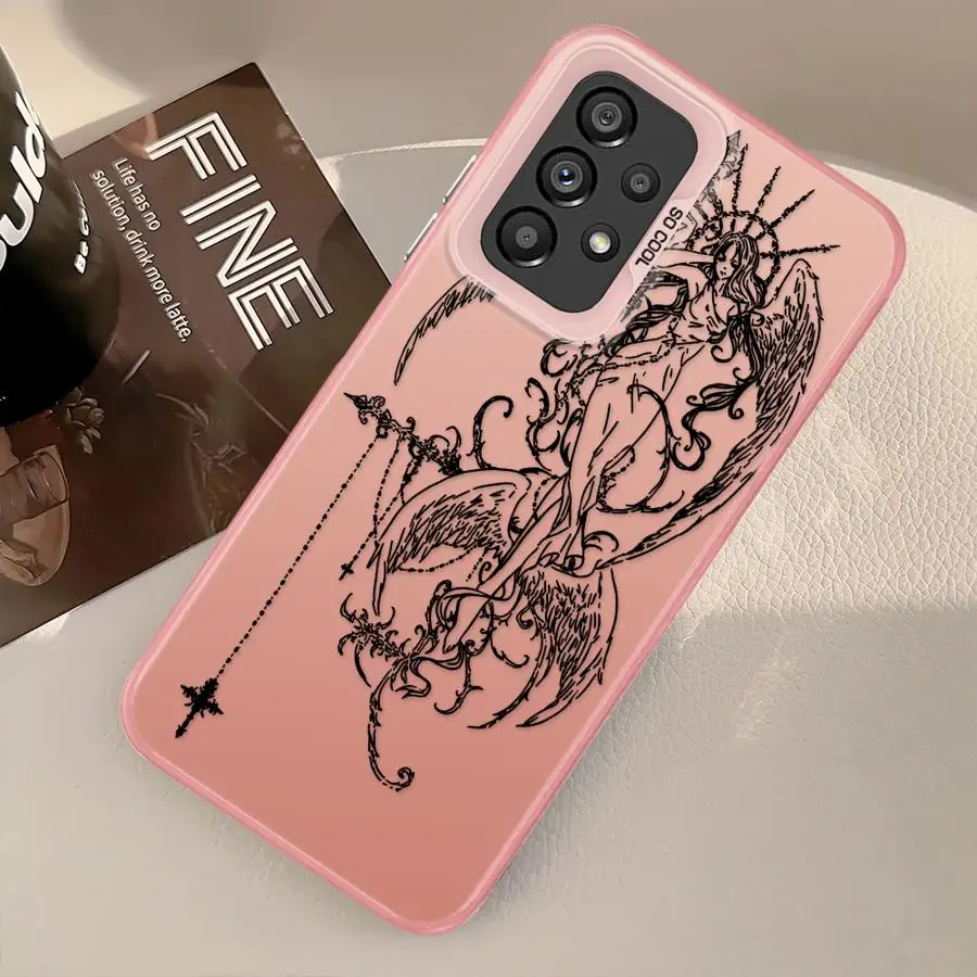 Gothic Style Angel Cross Phone Cover Case