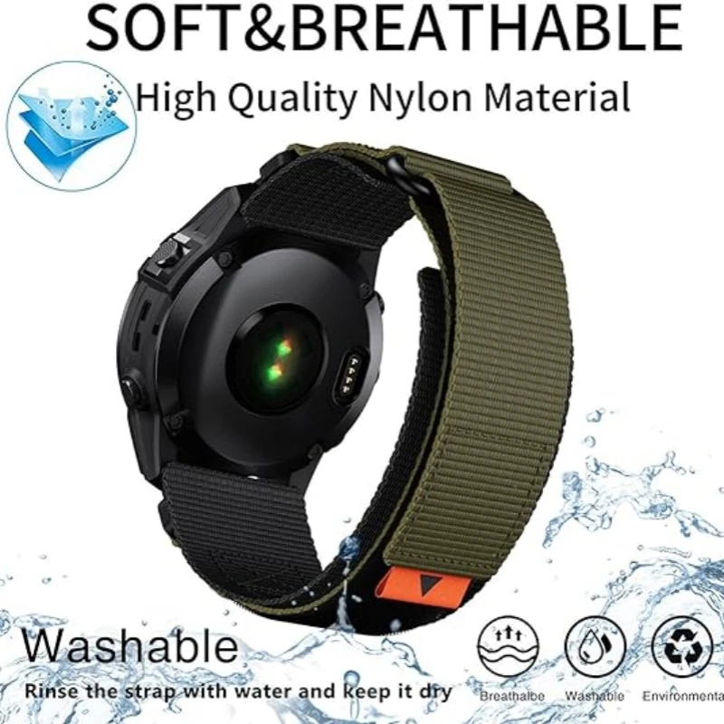 Nylon Watch Band Strap for Garmin Instinct and Fenix Series