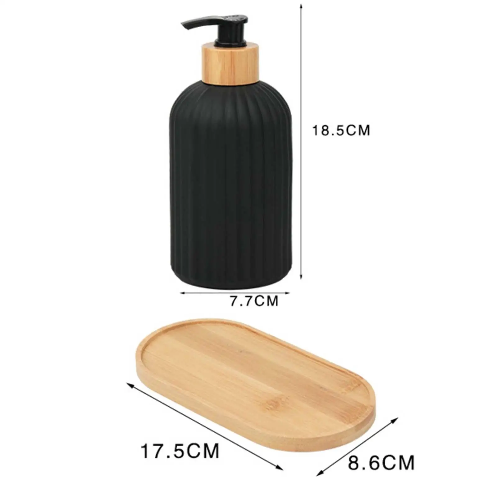 Home Liquid Soap Dispenser Shampoo Lotion Bottle for Washroom Countertop