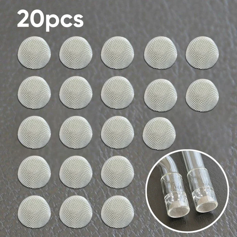 20pcs Straight Metal Gauze Screen Filters Fits For Arizer Solo/ Air Glass Stems Screening Filter Sheet Heavy Duty Mesh Filters